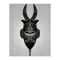 Horned Tribal Mask  (Print Only)