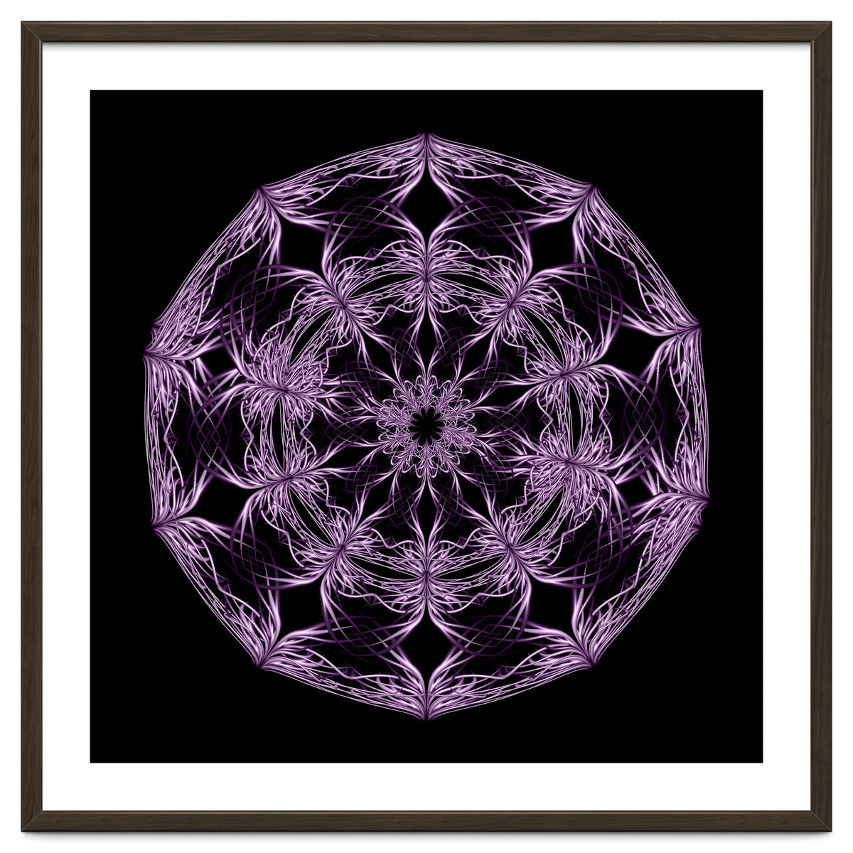 Mandala purple and black