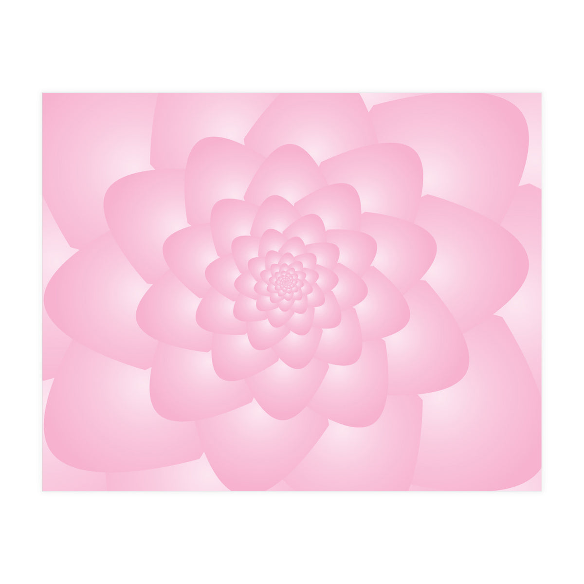 Pastel Colors Flower Pattern Set Red (Print Only)