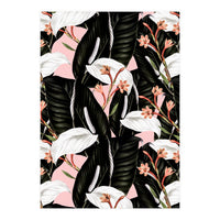 Flowery exotic botanical pink (Print Only)