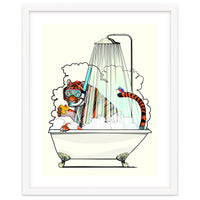 Tiger in the Bath, funny Bathroom Humour