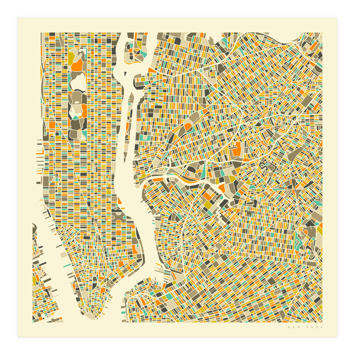 NEW YORK MAP (Print Only)