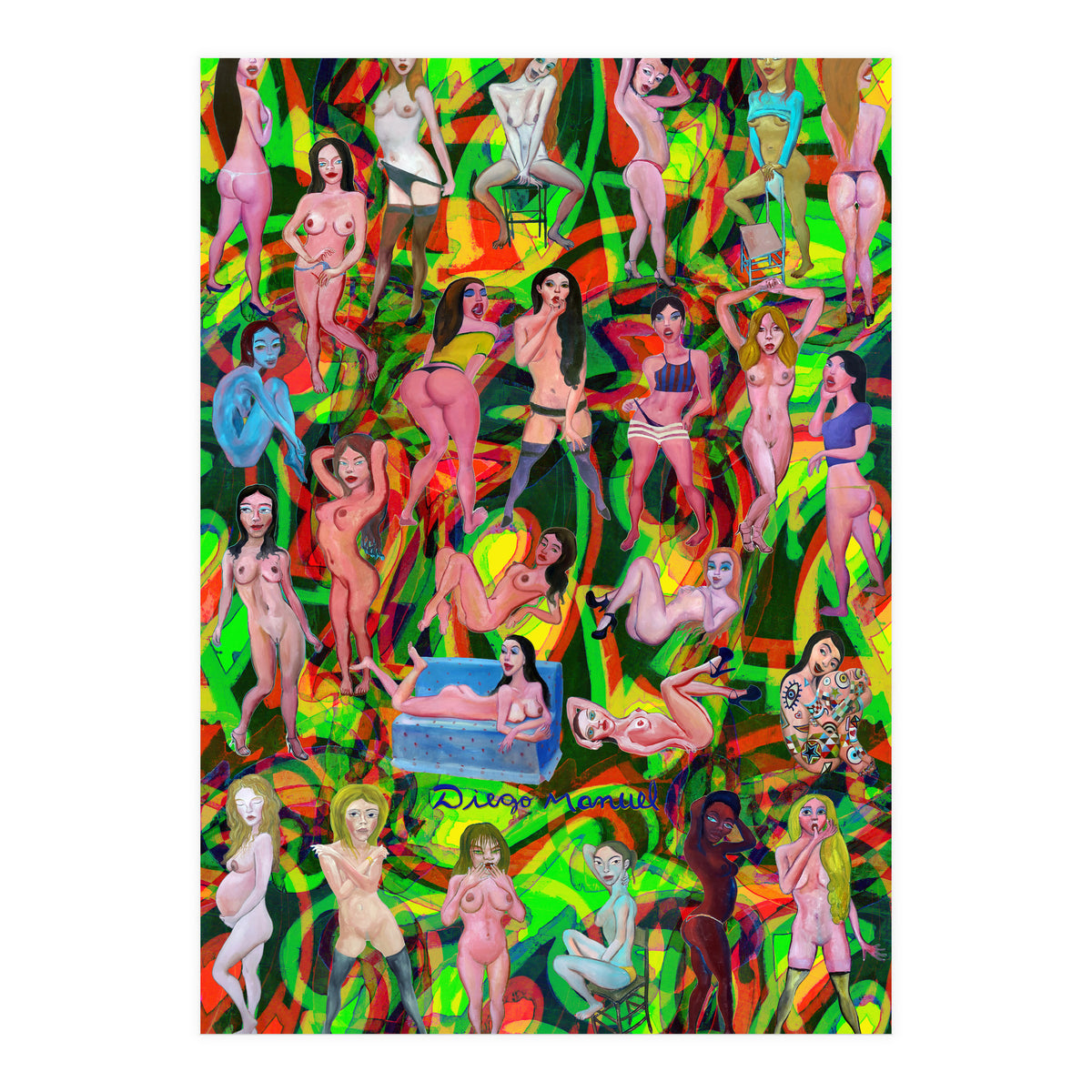 Chicas 3d 15 (Print Only)