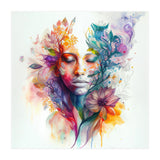 Watercolor Tropical Woman #15 (Print Only) thumbnail