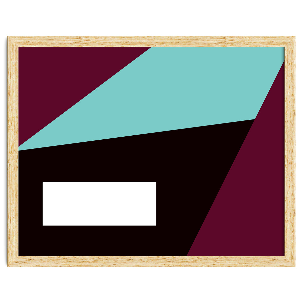 Geometric Shapes No. 84 - purple & turquoise