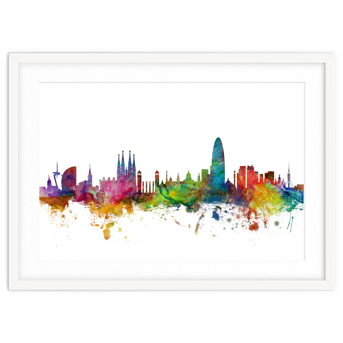 Barcelona Spain Skyline