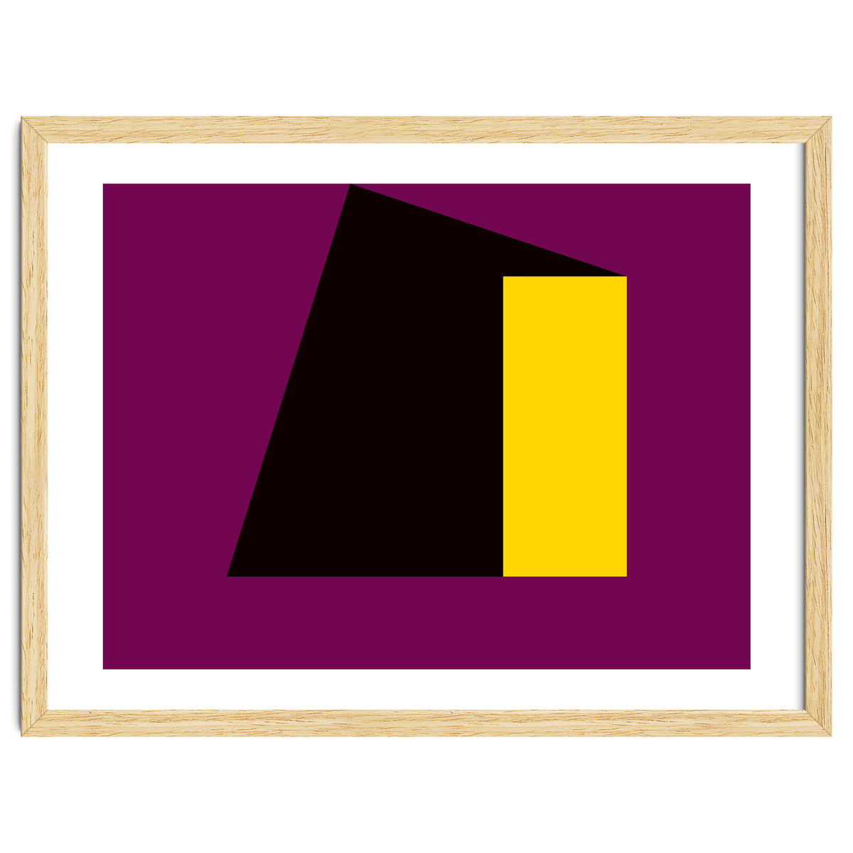 Geometric Shapes No. 55 - purple & yellow