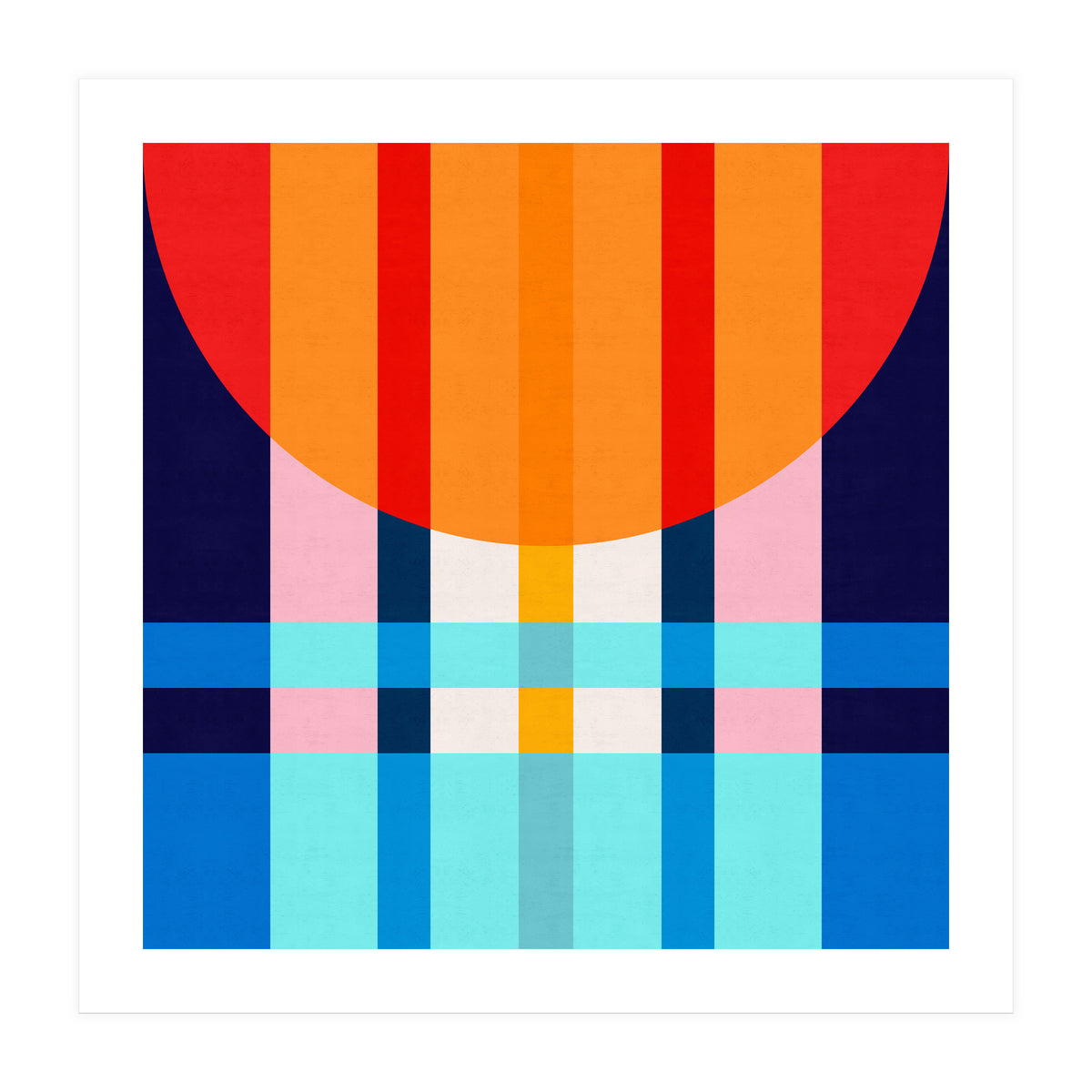 Colorful abstract V (Print Only)