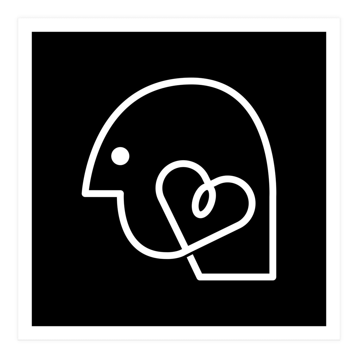 Head Heart_Black (Print Only)