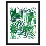 Palm Paradise, Tropical Leaves, Beachy Watercolor Painting, Minimal Nature Botanical Illustration thumbnail