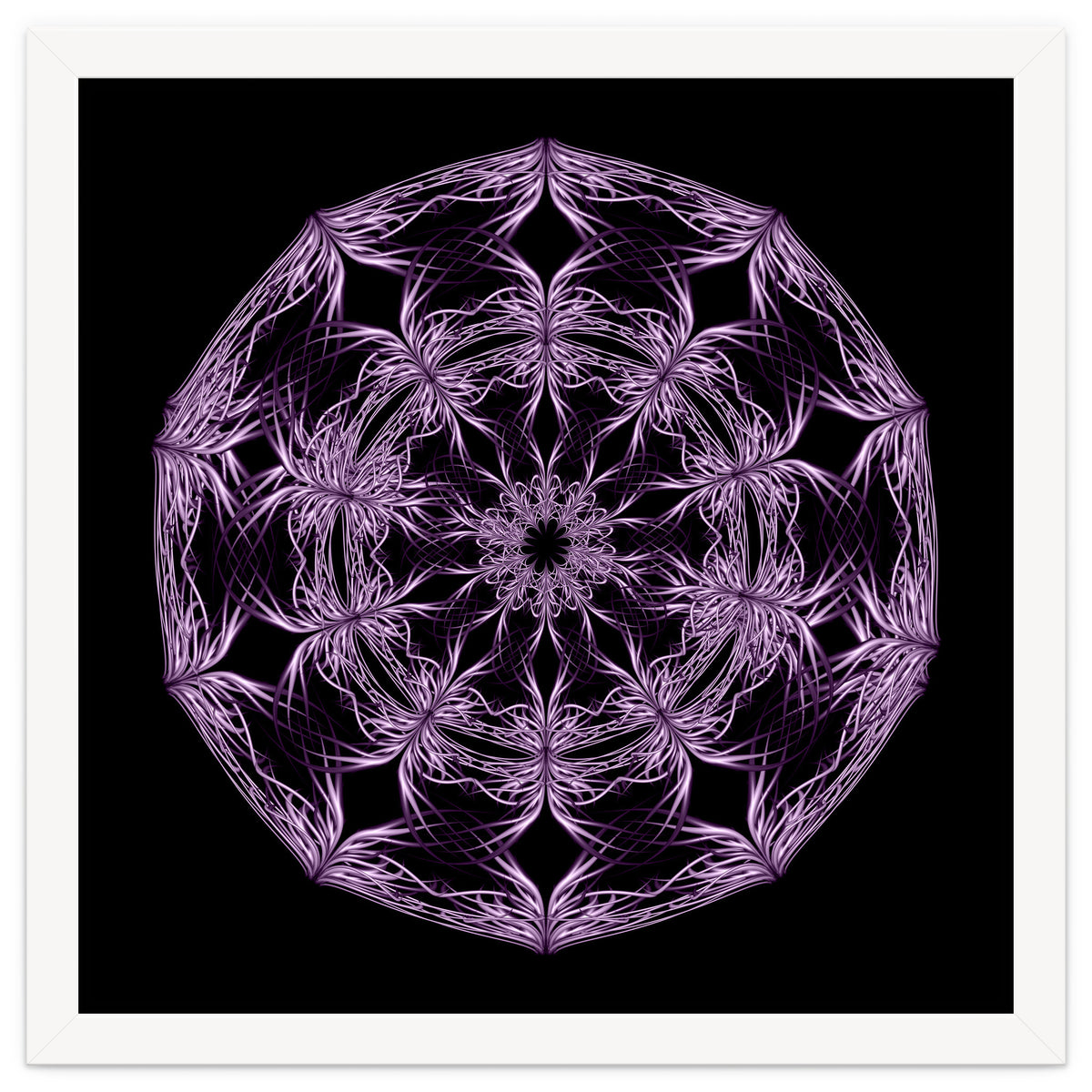 Mandala purple and black
