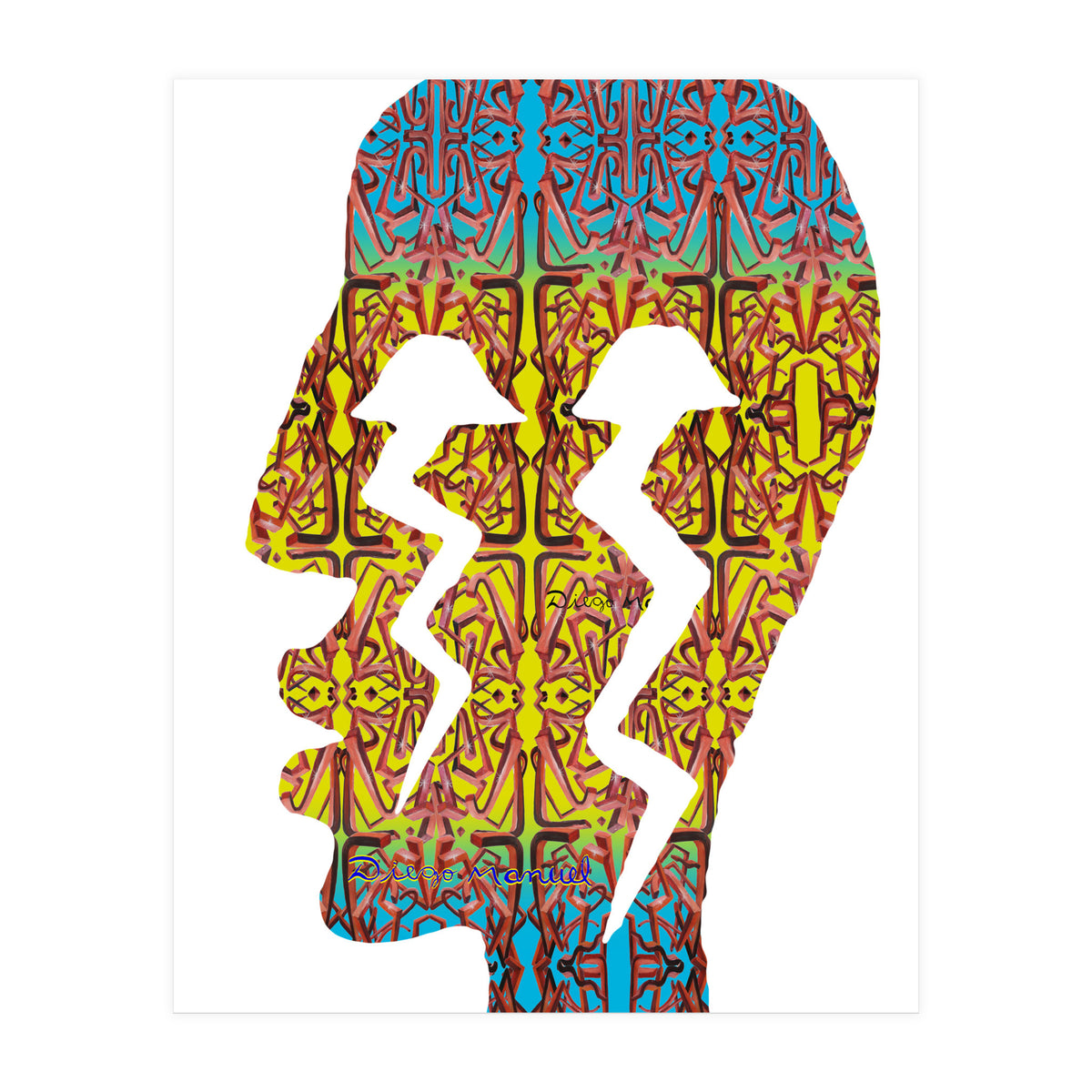 Perfil Con Rayos 7 (Print Only)