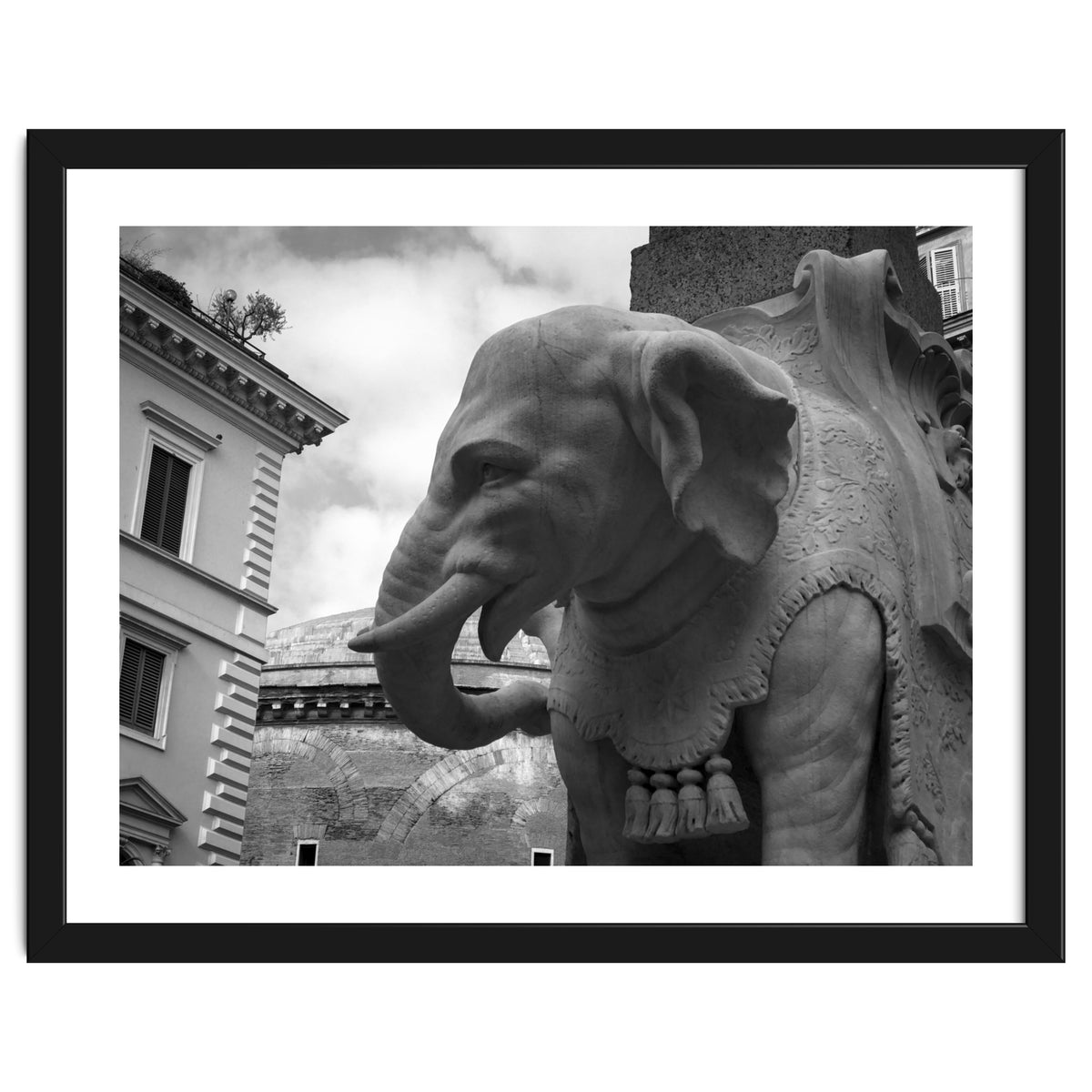 Elephant and Obelisk