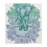 Emerald Elephant in the Lilac Evening (Print Only) thumbnail