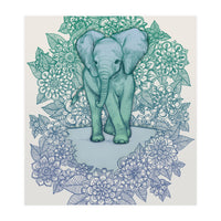 Emerald Elephant in the Lilac Evening (Print Only)