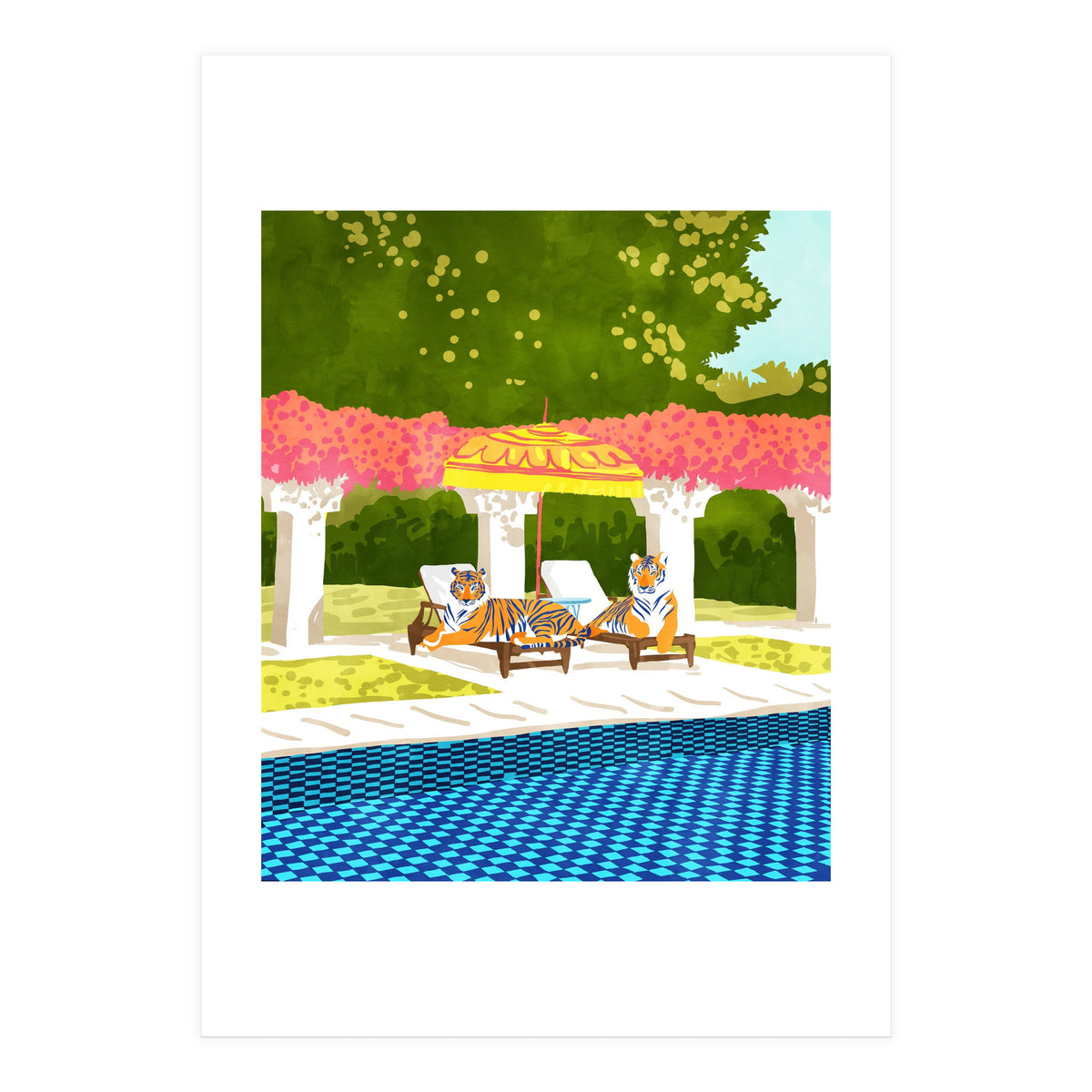 Tiger Vacay (Print Only)