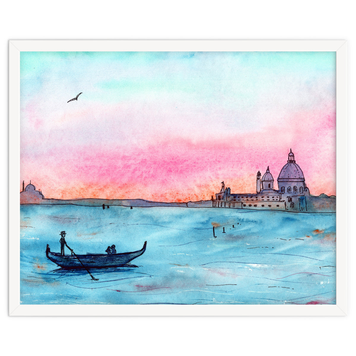 Sunset in Venice || watercolor