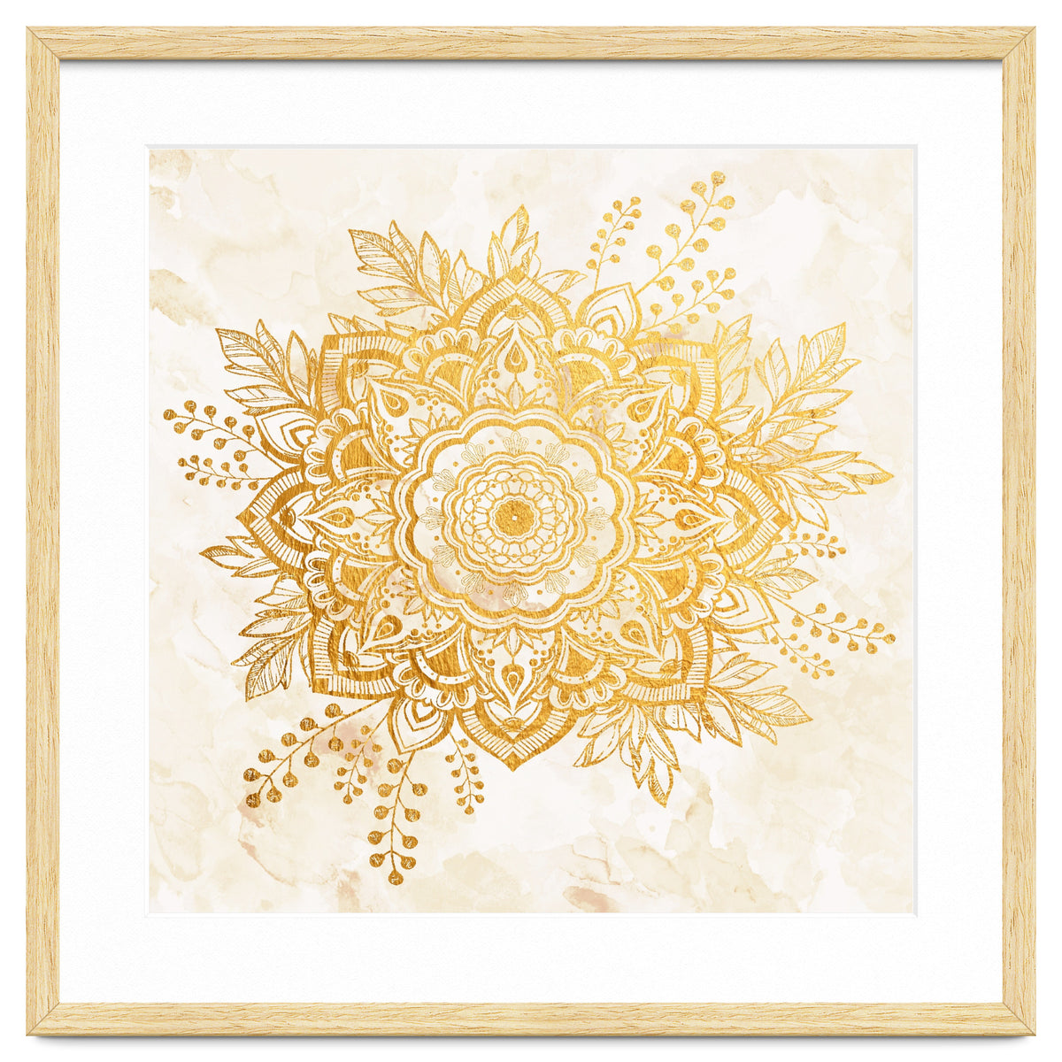 Queen Starring of Mandala-Gold Sunflower II