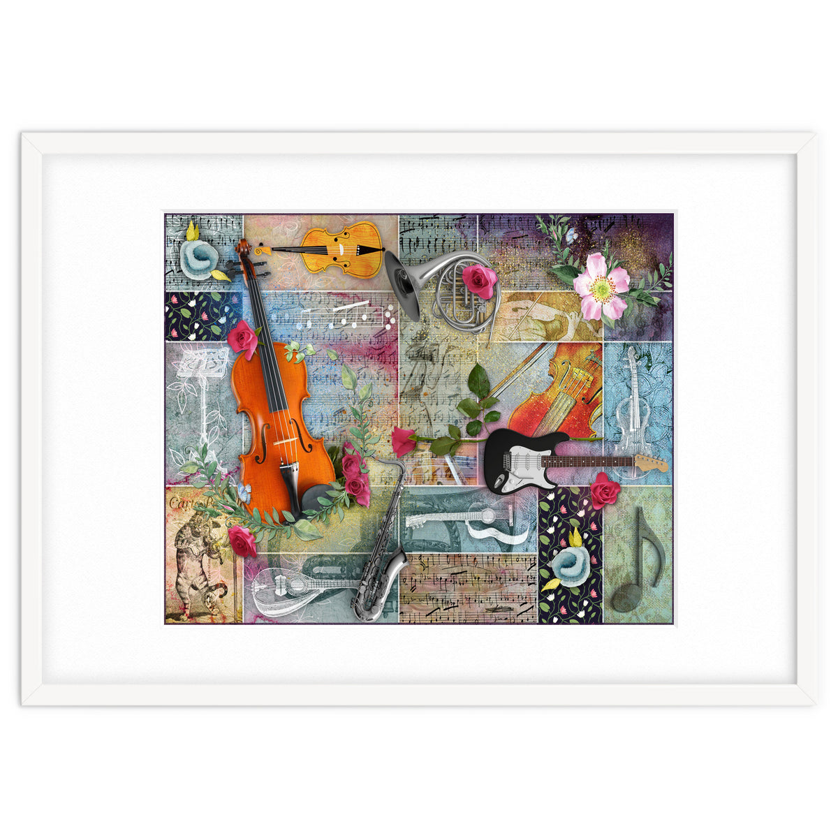 Musical Garden Collage
