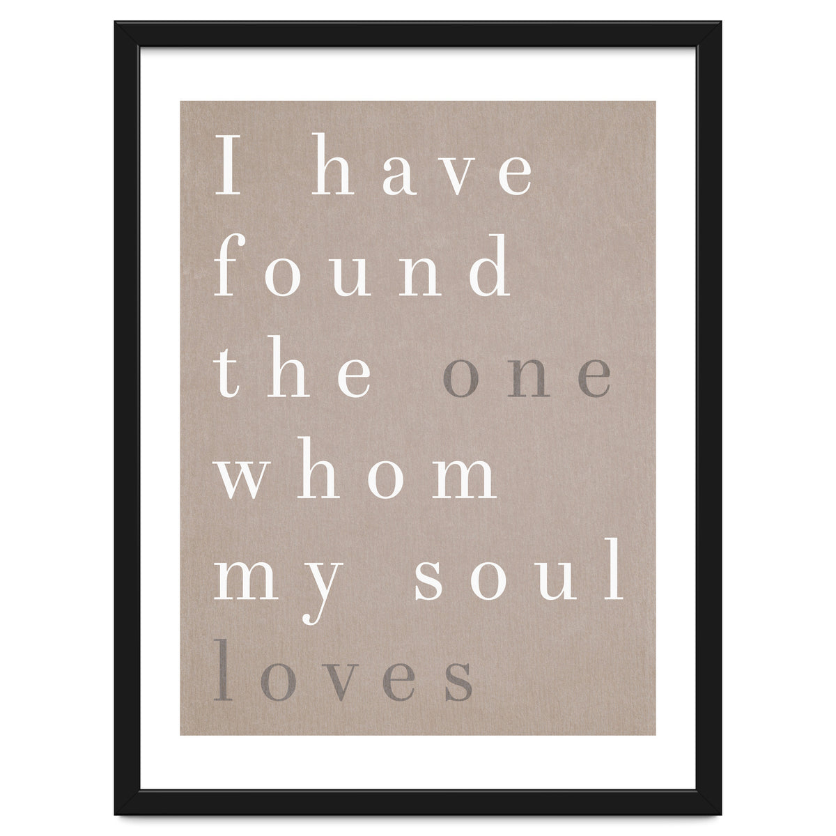 The One My Soul Loves