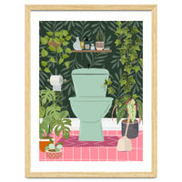 Botanical Loo in Tropical Bathroom