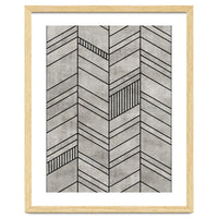 Concrete Chevron Pattern