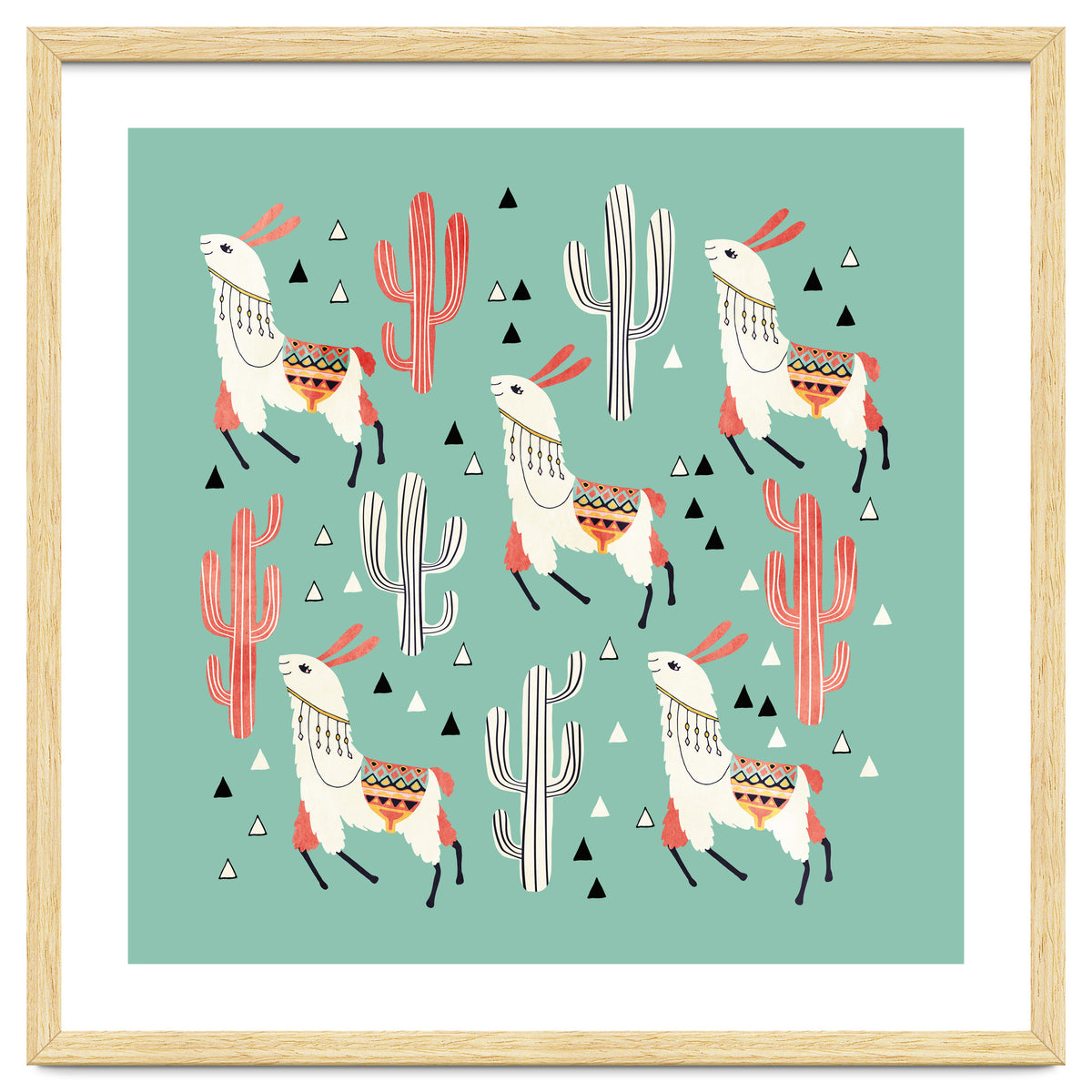 Llama In Green Desert