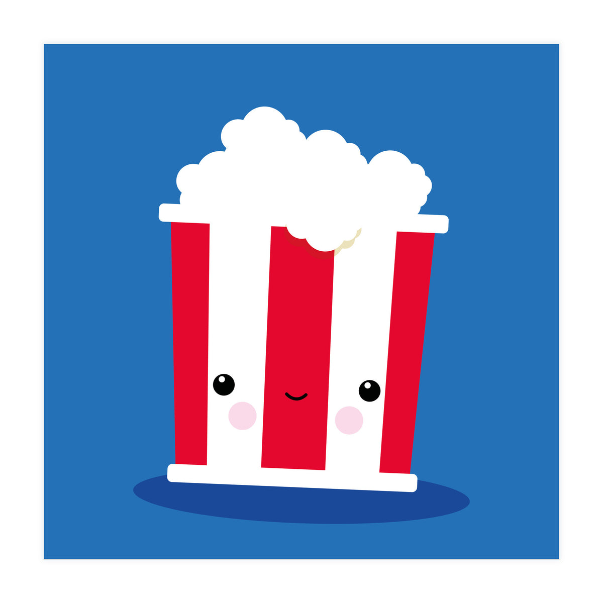 Chill Out Kawaii Popcorn (Print Only)