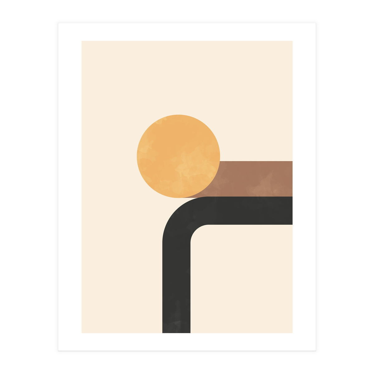 Geometric Mid Century Form (Print Only)