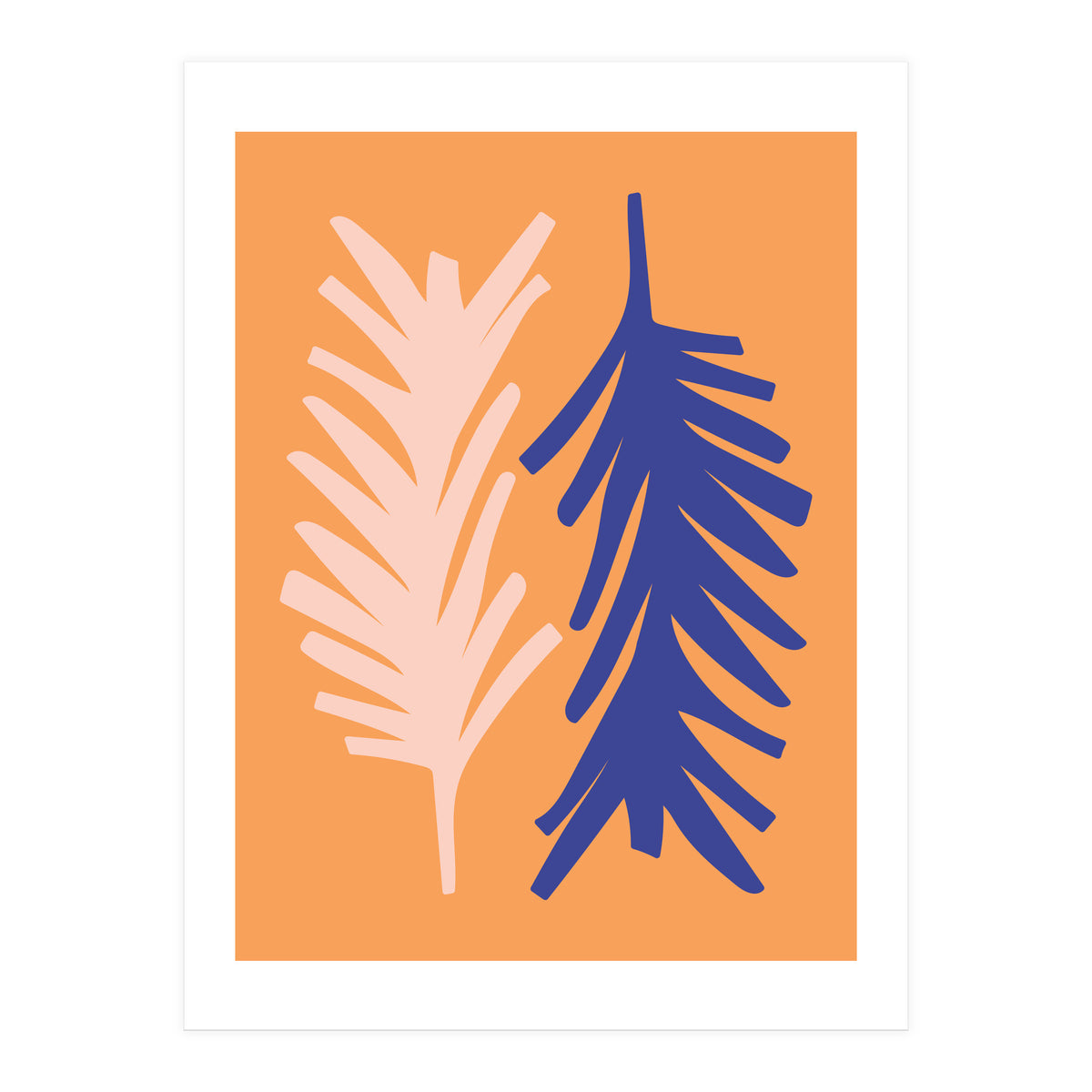 Abstract Leaves Art (Print Only)