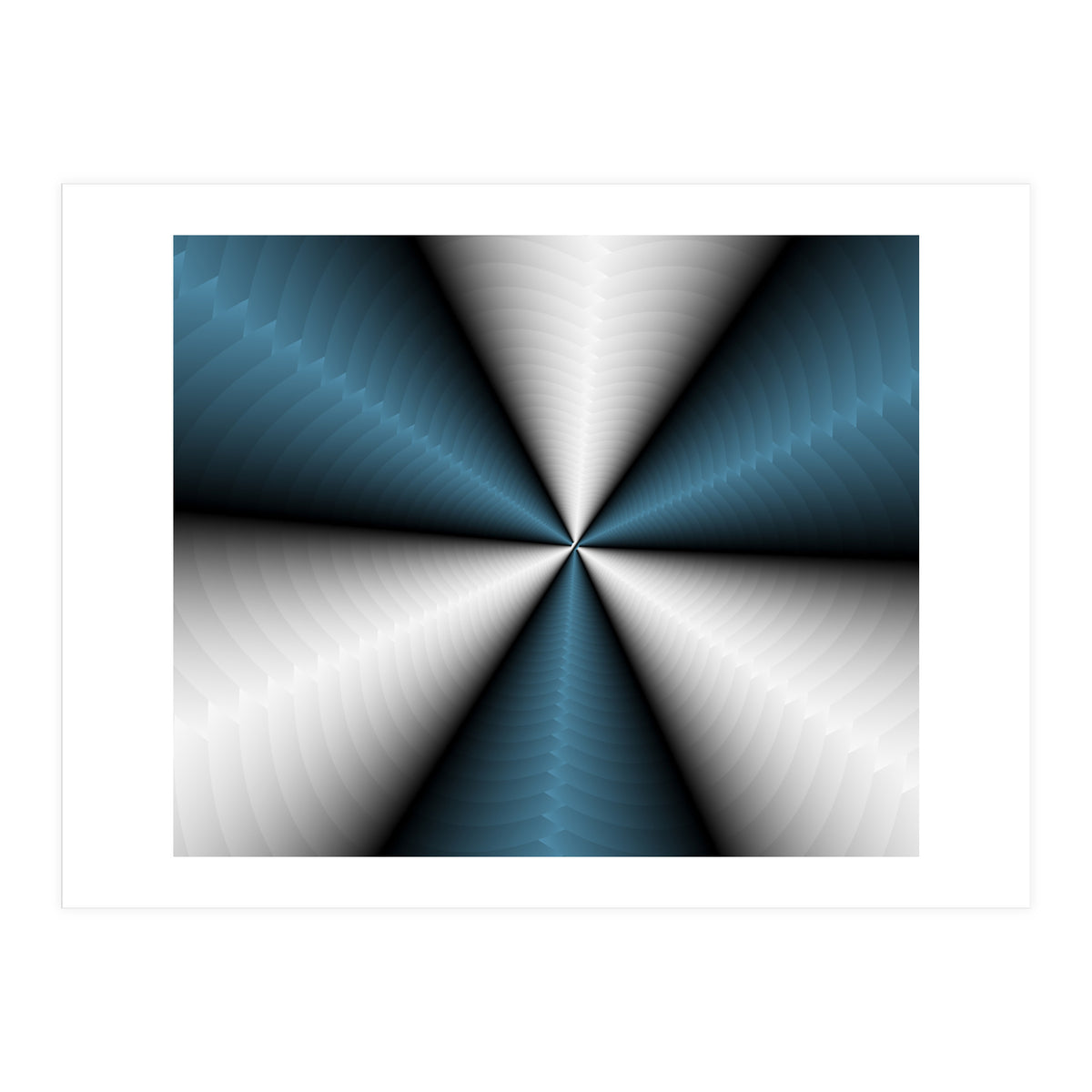 Blue Color Modern Interior Art (Print Only)