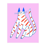 Stripey Cat (Print Only) thumbnail