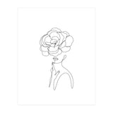 female flower line-a (Print Only) thumbnail
