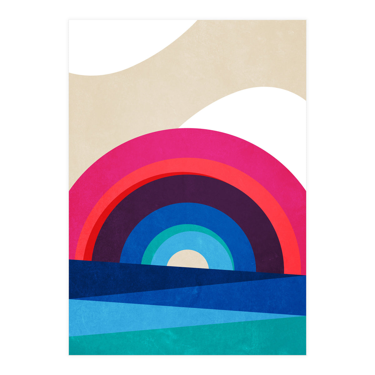 Rainbow and Sea (Print Only)