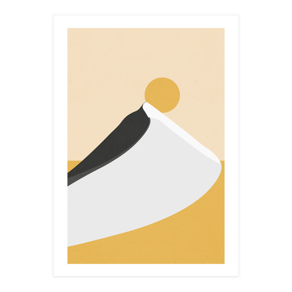 Abstract Dune - Golden Desert (Print Only)