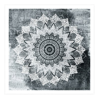 Bohochic Mandala In Gray (Print Only)