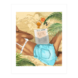 Keep Palm & Carry On Wall Art | Tropical Beach Bikini Fashion Travel Chai (Print Only) thumbnail