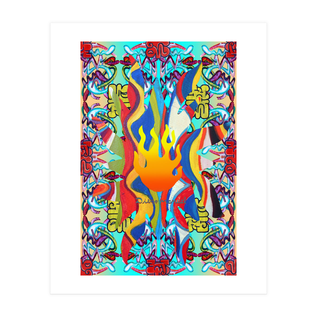 Fuego Y Graffiti 41 (Print Only)