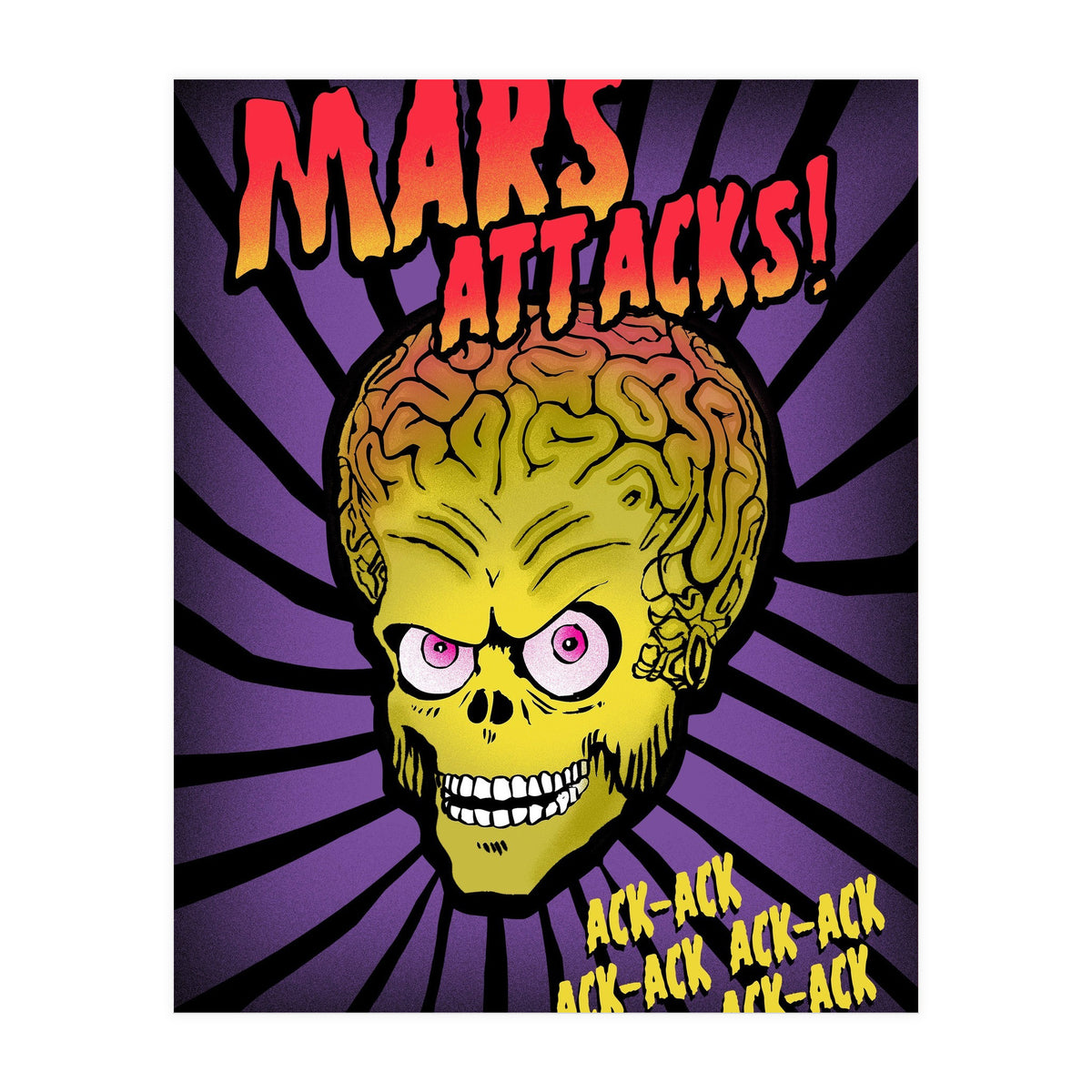 Mars Attacks movie poster (Print Only)