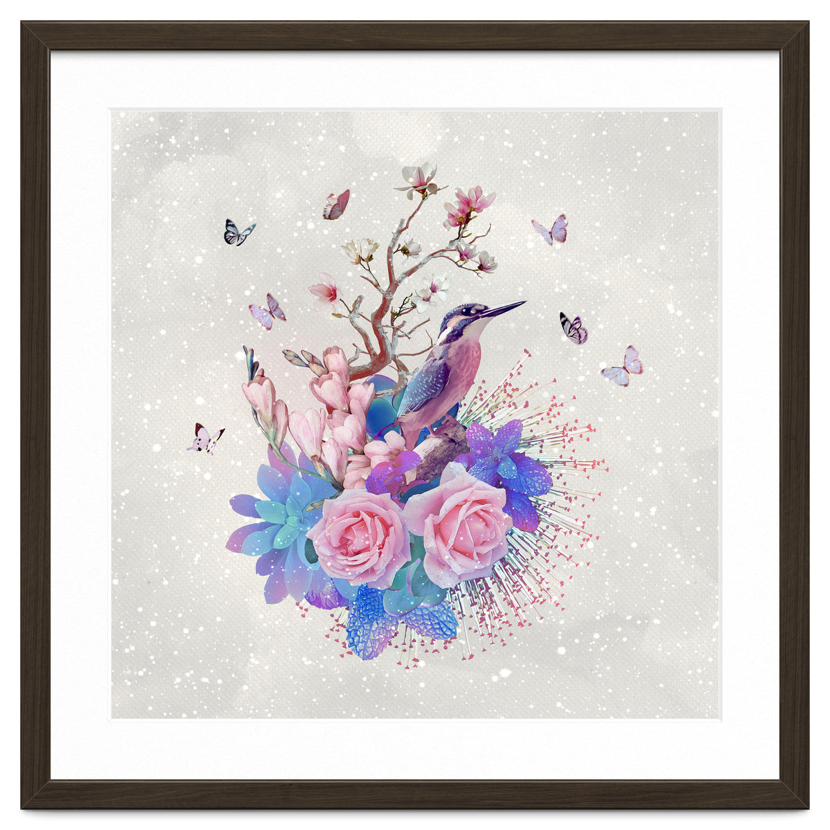 Floral Alcedo Atthis