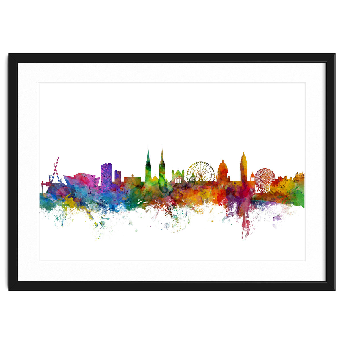 Belfast Northern Ireland Skyline