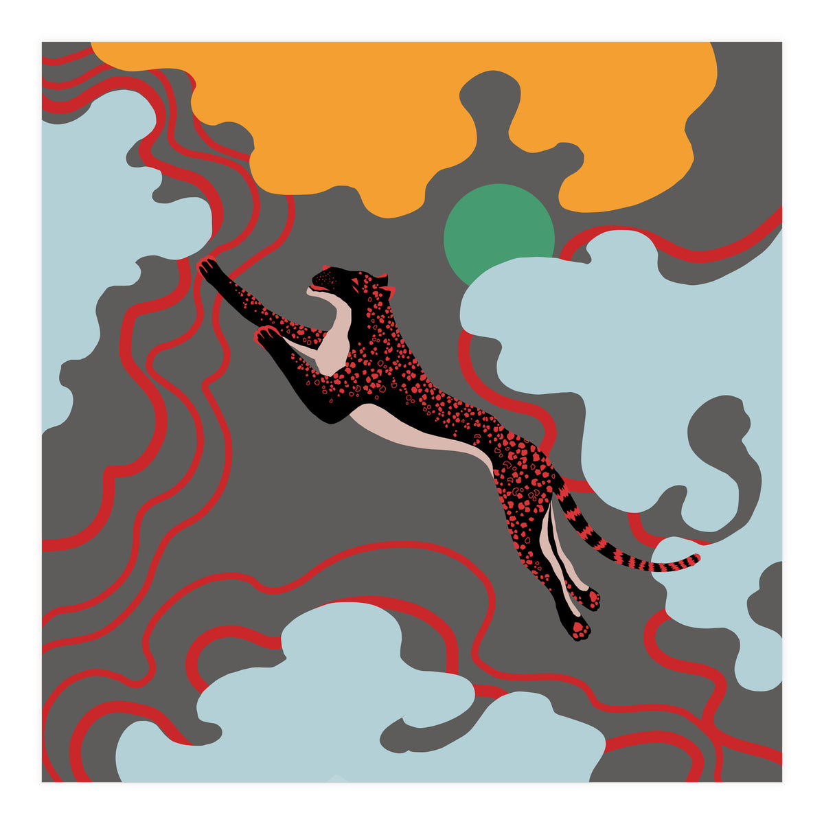 black leopard (Print Only)