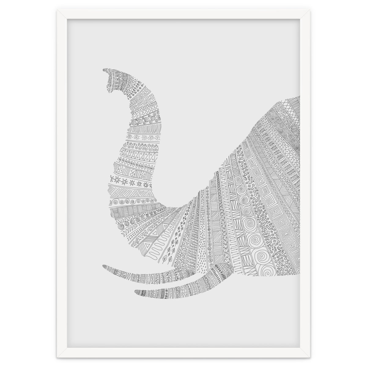 Elephant Grey Poster