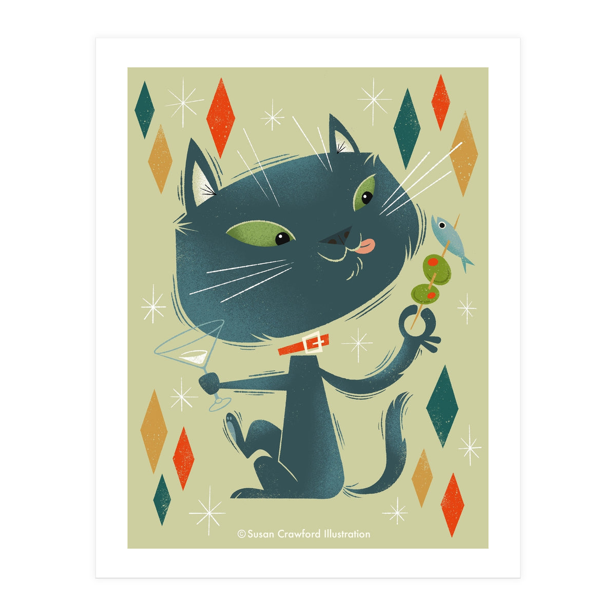 Cat A Tonic Russian Blue (Print Only)