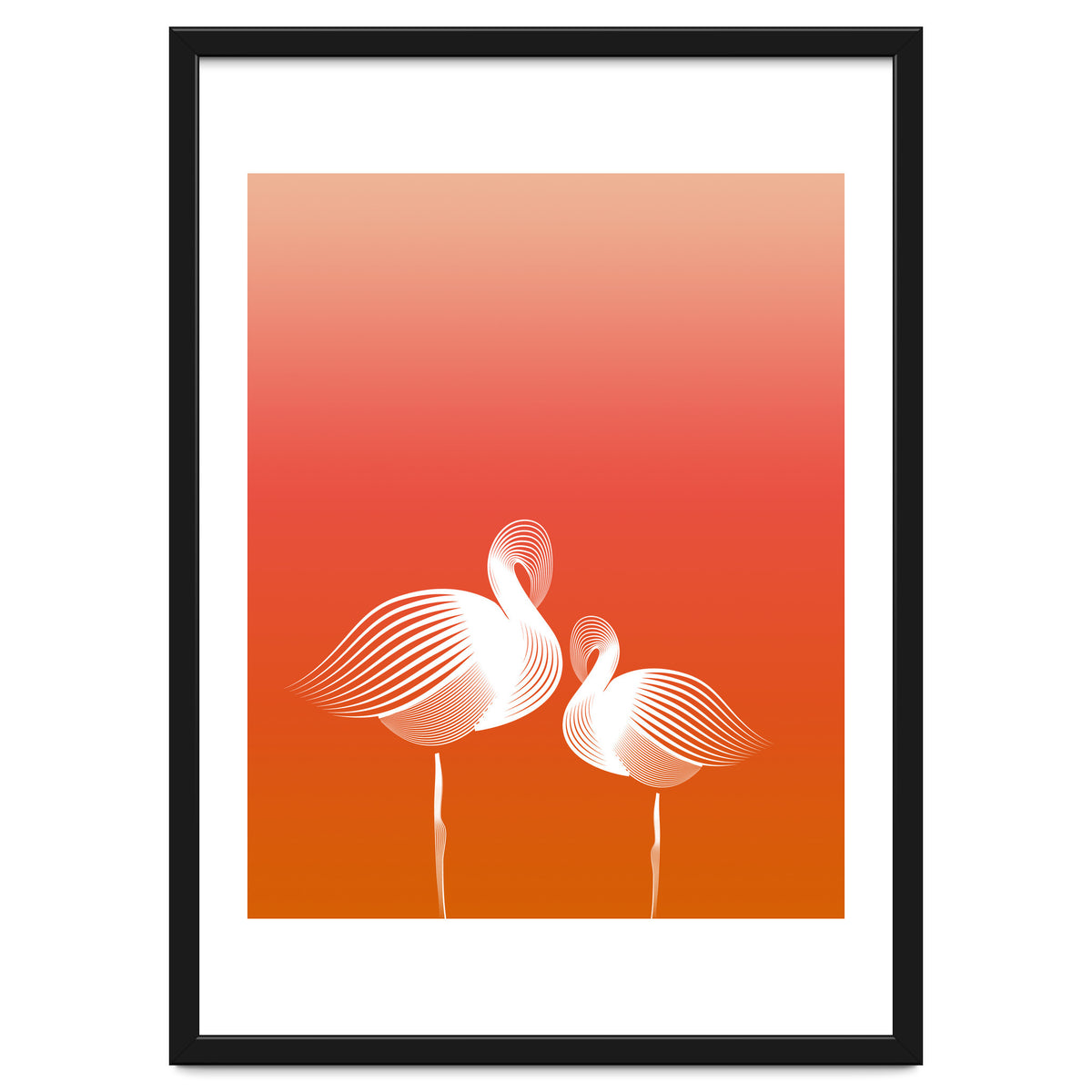 Meditating Flamingos