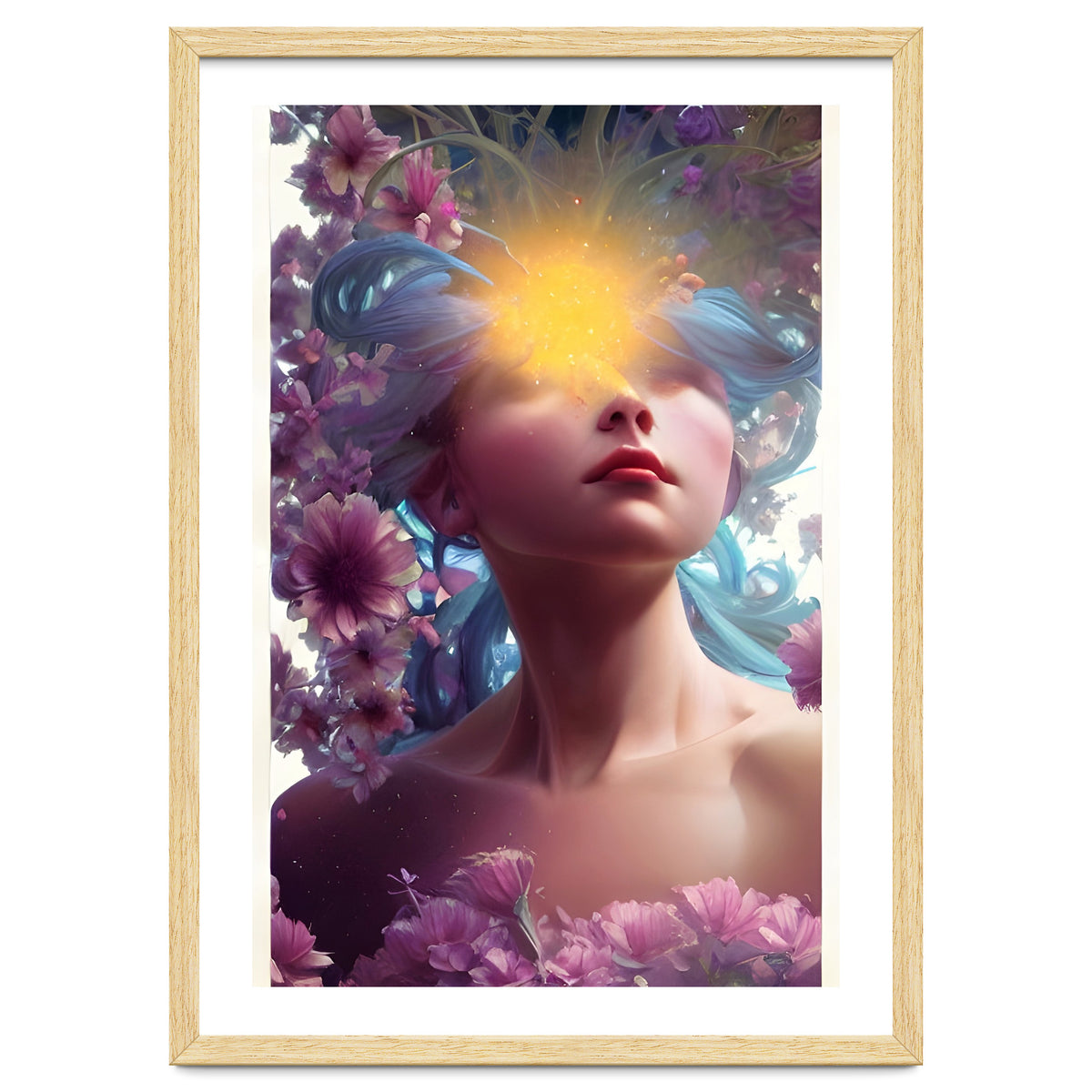 Vicky's Head In The Floral Clouds