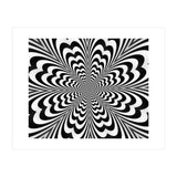 Abstract Spiral Black And White Optical Illusion (Print Only) thumbnail