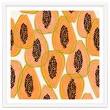 Papaya Cravings | Pastel Watercolor Tropical Fruit Food Painting | Juicy Sweet Illustration thumbnail