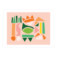 Watermelon Punch Abstract Art (Print Only)
