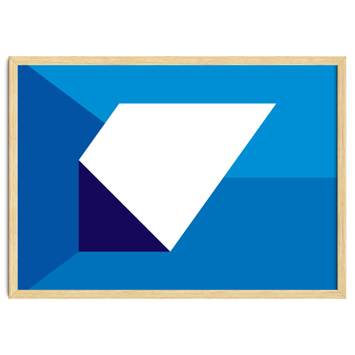 Geometric Shapes No. 32 -  blues